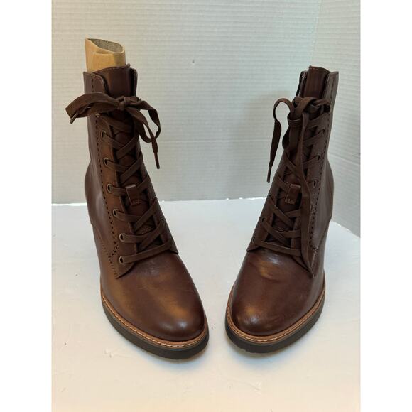 Naturalizer Women's Callie Lace Up Heeled Bootie Brown size 10 M new brown - Picture 5 of 8